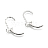 Tarnish Resistant Stainless Steel Color Tone 304 Stainless Steel Leverback Earring Findings X-STAS-E007-3-3