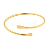 Ion Plating(IP) 304 Stainless Steel Cuff Bangles BJEW-P331-10G-2