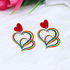 Acrylic Stud Earrings FS-WGE927B-11-1
