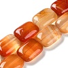 Natural Red Agate Beads Strands G-K357-D04-01-1