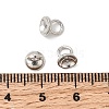 Brass Bead Cap Pendant Bails KK-Z137-02P-01-3
