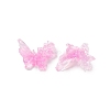 Butterfly with Flower Transparent Resin Cabochons FIND-L019-06C-2