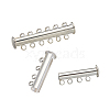 Brass Slide Lock Clasps KK-TA0007-28-4