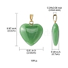 Imitation Jade Glass Pendants GLAA-YW0003-01A-3
