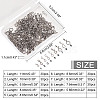 SUPERFINDINGS 270Pcs 9 Style 304 Stainless Steel Fly Hook Lure Snap FIND-FH0002-95-5