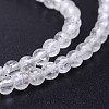 Natural Quartz Crystal Round Beads Strands X-G-J303-01-4mm-3