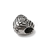 304 Stainless Steel European Beads STAS-B113-01AS-2