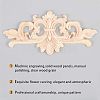 Olycraft Rubber Wood Carved Onlay Applique AJEW-OC0001-51A-4