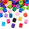 150Pcs Opaque Acrylic European Beads SACR-TA0001-59B-3