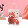 12Pcs Rose Flower Printed Paper Packaging Bags PW-WG057C2-04-1