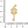 Brass Micro Pave Cubic Zirconia Pendants KK-I723-49A-G-3