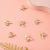 10Pcs Rack Plating Brass Micro Pave Cubic Zirconia Pendants ZIRC-SZ0004-24-3