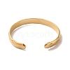 304 Stainless Steel Textured Cuff Bangles BJEW-A003-04G-3