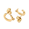 Ion Plating(IP) 304 Stainless Steel Stud Earrings FIND-Q103-01C-G-2