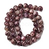 Natural Lepidolite/Purple Mica Stone Beads Strands G-G925-02B-5