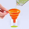 Portable Foldable Silicone Funnel Hopper AJEW-PH0017-49-2