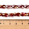 Electroplate Glass Beads Strands EGLA-P066-01A-AB11-4