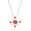 Glass Seed Beads Beaded Star Pendant Necklaces NJEW-MZ00088-05-2