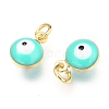 Brass Enamel Charms KK-B024-02G-C-2