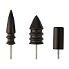 SUPERFINDINGS 3Pcs 3 Style Sandalwood Polish Heads TOOL-FH0001-51-1