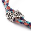 Cotton Cord Multi-strand Bracelets BJEW-JB05869-4