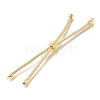 Braided Cotton Cord Slider Bracelet Making MAK-R001-01G-17-2