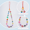 Gorgecraft 6Pcs 6 Styles Handmade Polymer Clay & Plastic Beaded Mobile Straps HJEW-GF0001-43-6