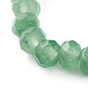 Dyed Natural Malaysia Jade Rondelle Beads Stretch Rings RJEW-JR00313-4