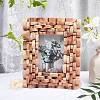 Natural Wood Photo Frames DJEW-WH0007-42-4