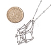 3Pcs 3 Sizes Stainless Steel Braided Chain Macrame Pouch Empty Stone Holder Pendant Necklace Making NJEW-JN04957-02-3