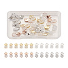 24Pcs 4 Colors Silicone Ear Nuts FIND-TA0001-52-17