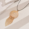 Elegant Zinc Alloy Tassel Pendant Long Necklaces for Street Party ZC8760-7