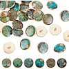 Olycraft 24Pcs 6 Styles Alloy Enamel Shank Buttons BUTT-OC0001-29-1