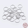 Anti-Tarnish Rhodium Plated 925 Sterling Silver Round Rings STER-F036-03P-1x5-1