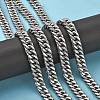 201 Stainless Steel Double Link Chains CHS-A003E-3.0mm-3