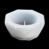 Faceted Octagon DIY Silicone Candle Cup Molds DIY-P078-07-5