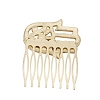 Alloy Rhinestone Hair Combs PW-WG22768-01-2