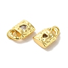 Brass Micro Pave Cubic Zirconia Pendants KK-H461-06G-03-2