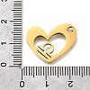 201 Stainless Steel Pendants STAS-A116-01G-07-3