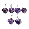 Natural Amethyst Dangle Earrings EJEW-C119-03P-06-1