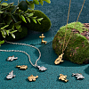 10Pcs 10 Style 201 Stainless Steel Machine Polishing Pendants STAS-UN0040-56-5