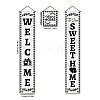 Polyester Hanging Sign for Home Office Front Door Porch Decorations HJEW-WH0023-028-2