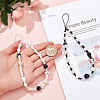 2Pcs 2 Colors Plastic Mobile Straps HJEW-GF0001-44-3