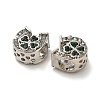 Alloy Rhinestone European Beads FIND-Q115-09P-2