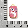 Printed Brass Pendants KK-CBAE379-02G-D-3