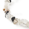 Chip Natural Rutilated Quartz Stretch Beaded Bracelets for Kids BJEW-JB06305-01-2