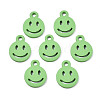 Spray Painted Alloy Charms X-PALLOY-T075-121A-RS-1