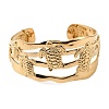 Ocean Theme 304 Stainless Steel Cuff Bangles for Women BJEW-Z171-01G-03-4
