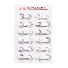 304 Stainless Steel Huggie Hoop Earrings X-EJEW-O087-09E-P-3