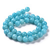 Natural Mashan Jade Round Beads Strands X-G-D263-6mm-XS28-6